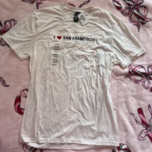 NWT I love San Francisco beige shirt S